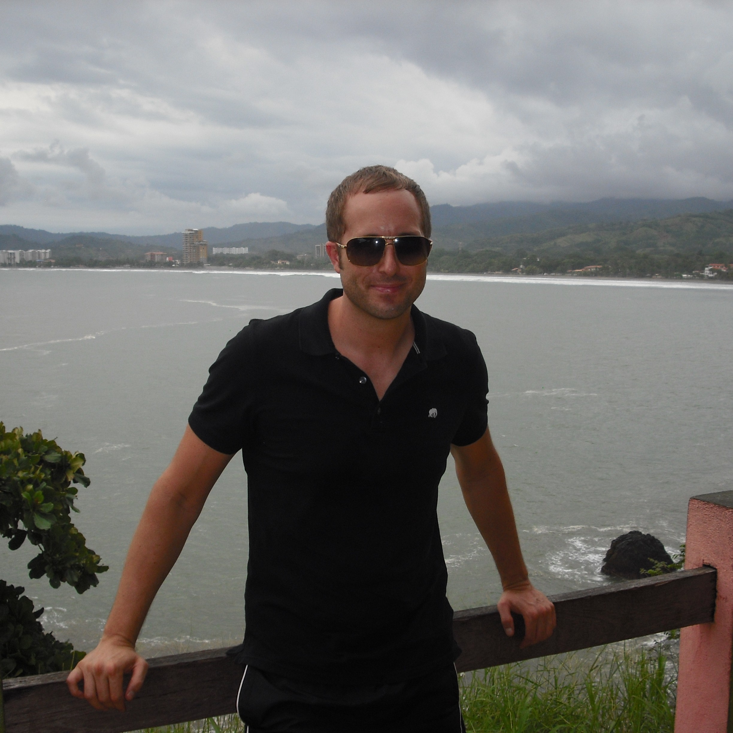 Charles overlooking the Costa Rican coast